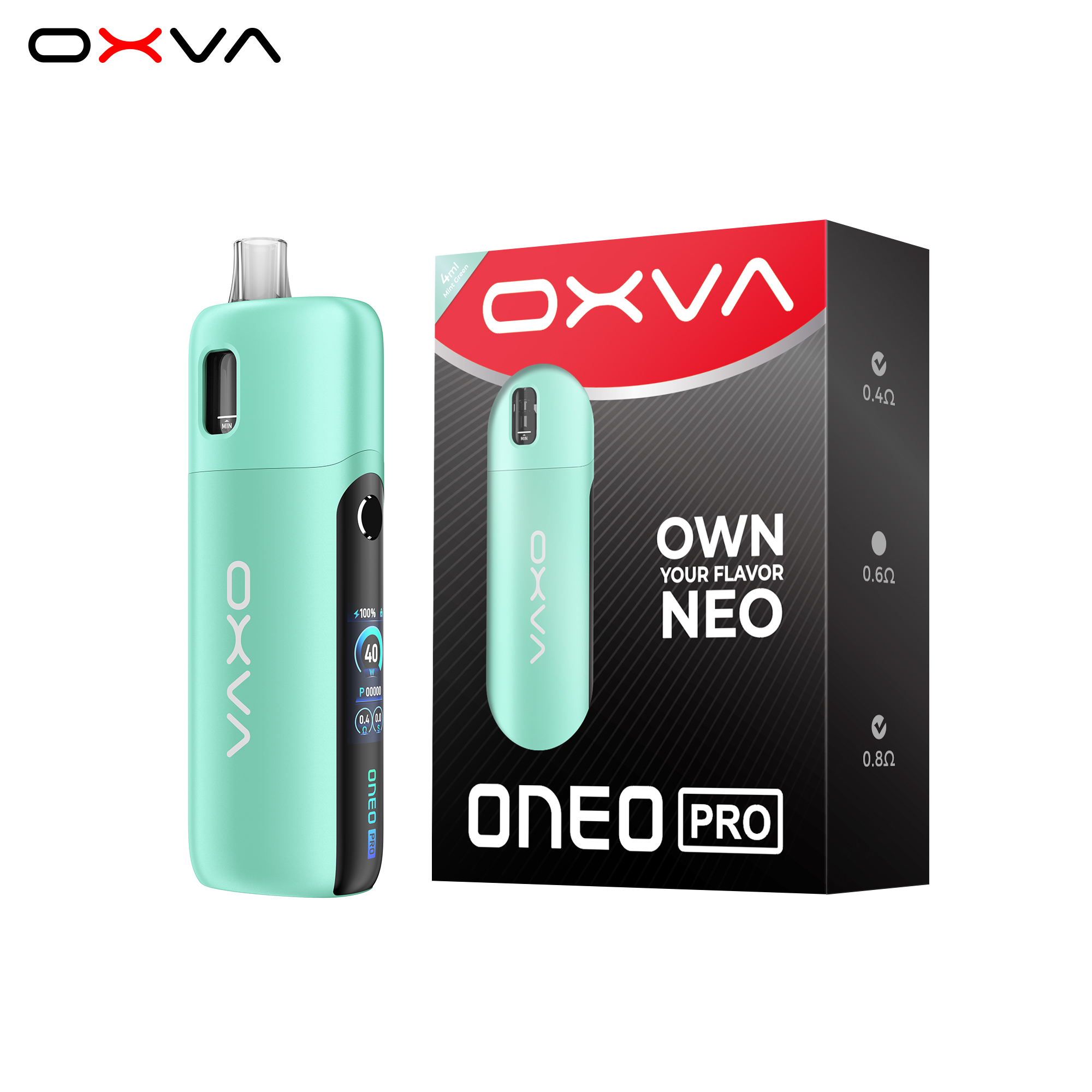 Mint-Green OXVA ONEO PRO 奧尼奧 40W大小煙主機 (10月新品)