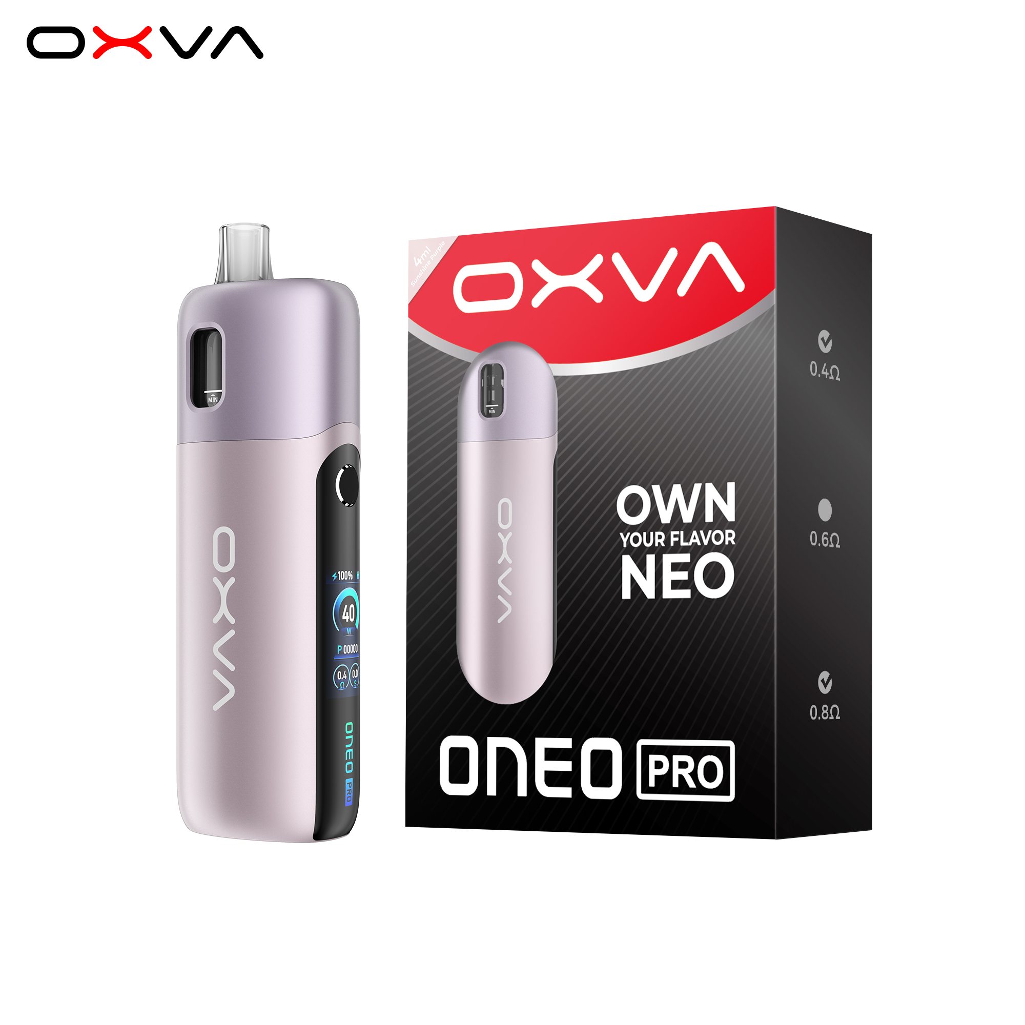 Sunshine-Purple OXVA ONEO PRO 奧尼奧 40W大小煙主機 (10月新品)