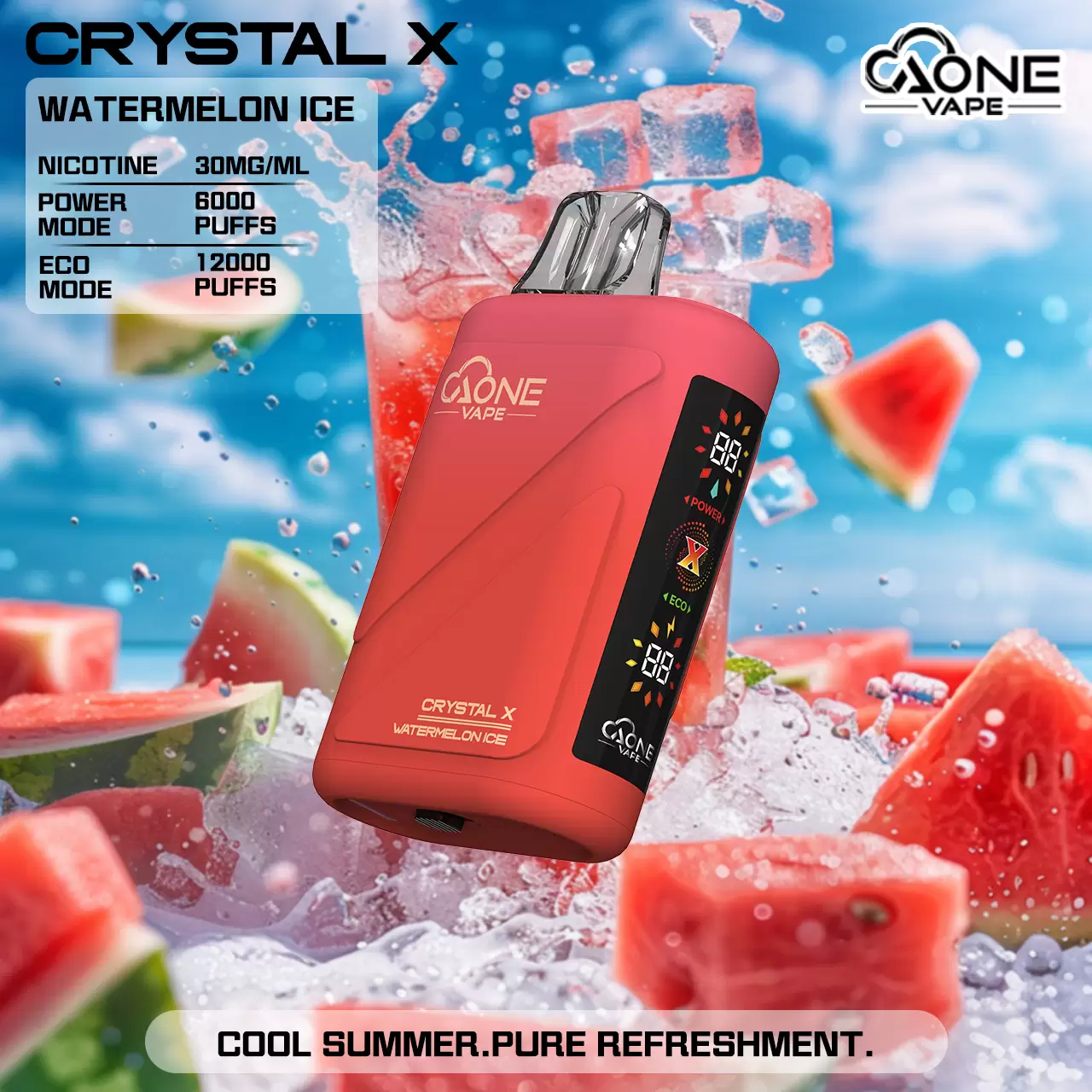 aa6d6cbddf5de9e2ee0402beb9956564 2 AONE Crystal X 水晶 2 代|16000 口大容量一次性電子煙