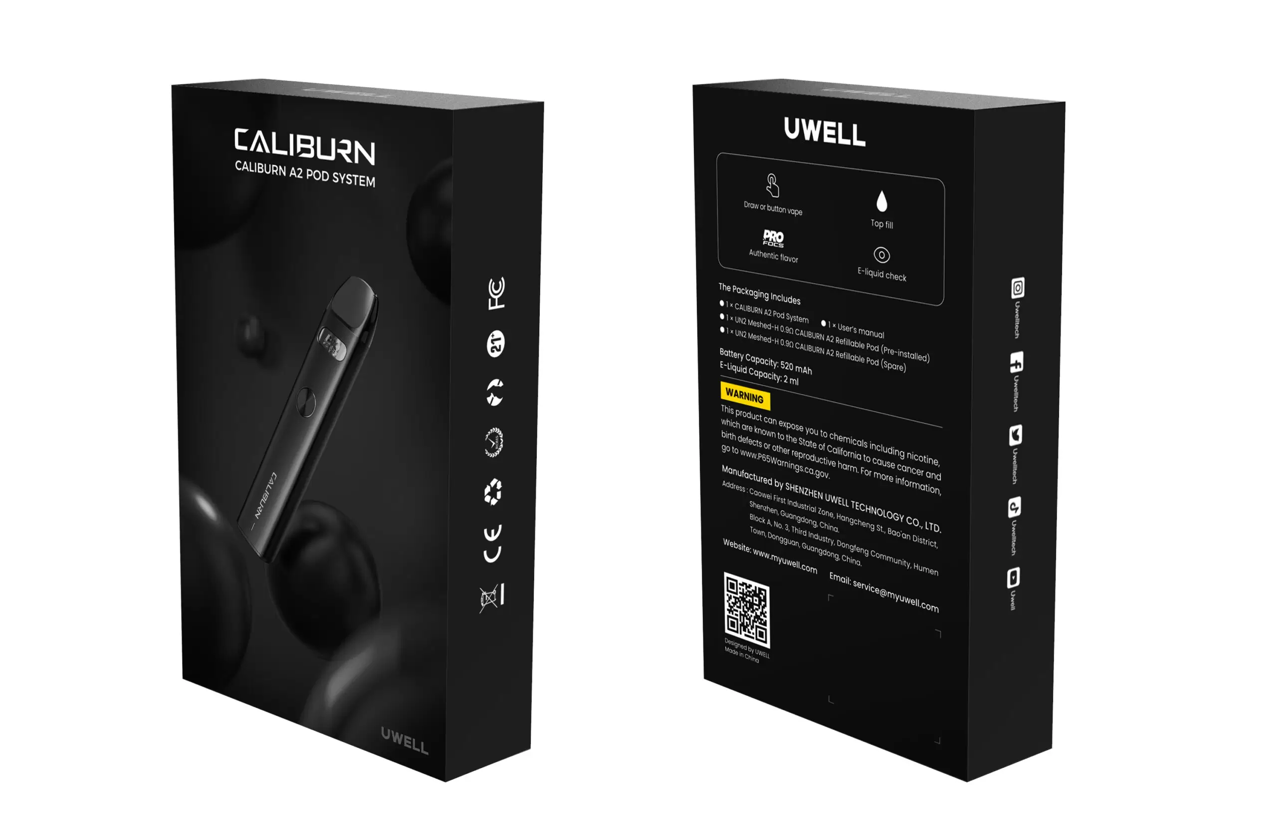 FDA-2-scaled-1 原廠正品Uwell Caliburn A2 咖哩棒 小煙主機
