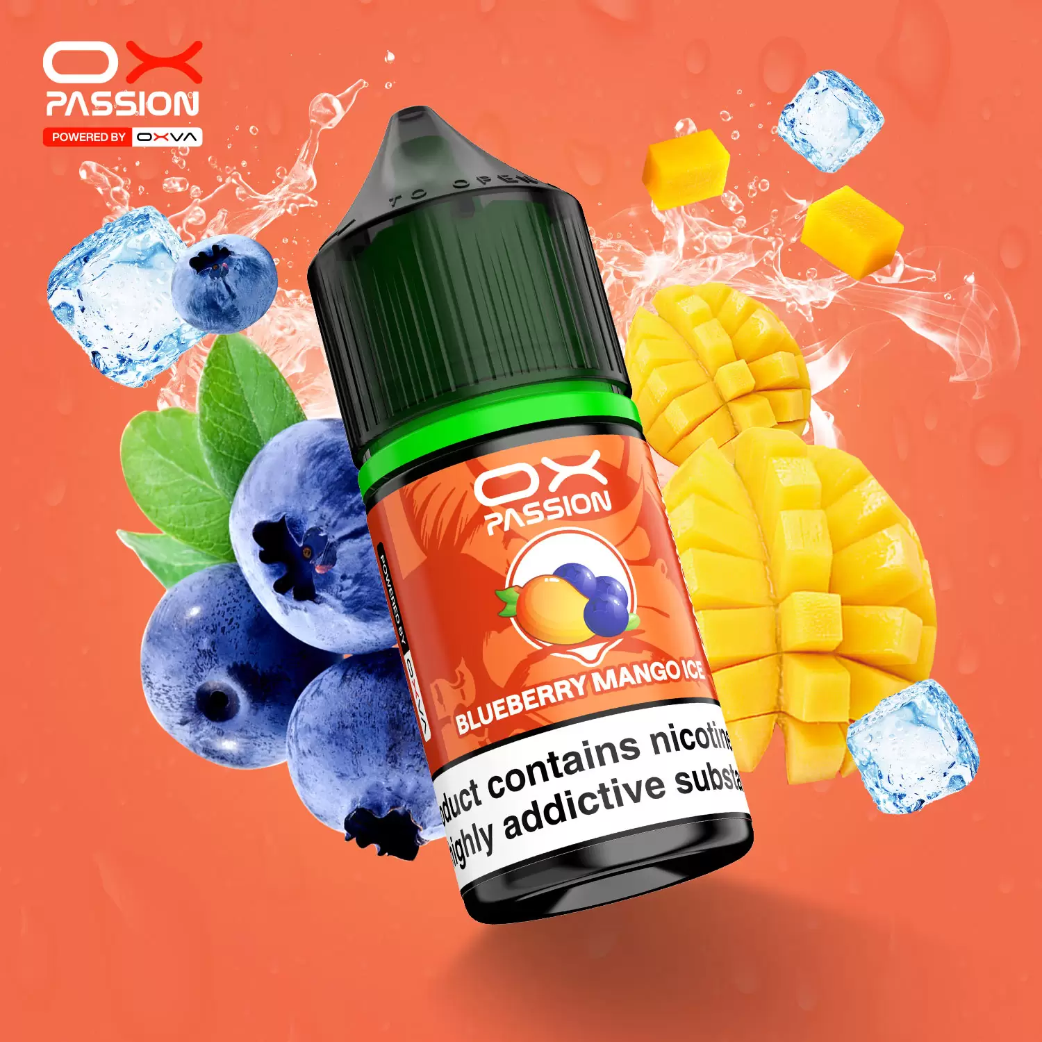 Blueberry-Mango-Ice 原廠正品 OXVA PASSION 熱情煙油